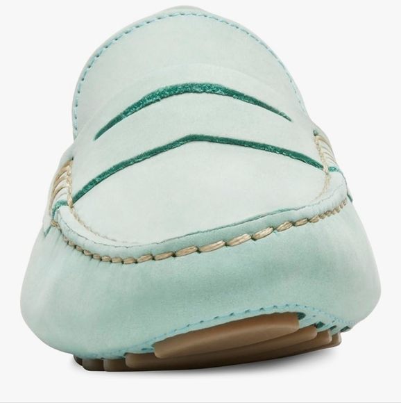 Eastland Cool Green Leather Penny Loafers NEW - Picture 6 of 16